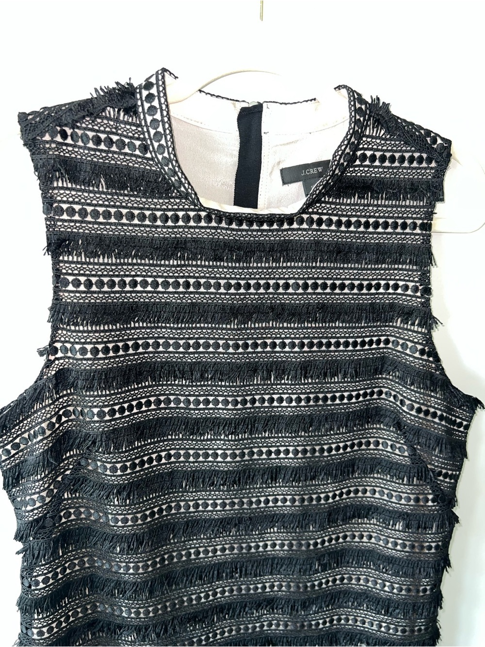J. Crew Sleeveless Fringe Cocktail Sheath Dress - Picture 3 of 9